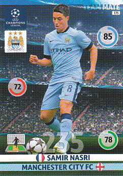 Samir Nasri Manchester City 2014/15 Panini Champions League #175